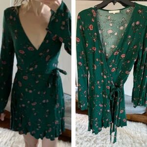 House of Sienna Floral Wrap Dress